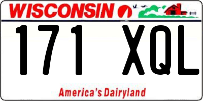 WI license plate 171XQL