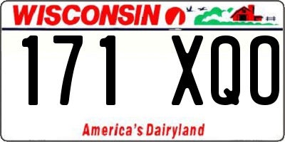 WI license plate 171XQO