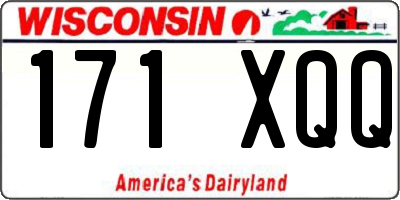 WI license plate 171XQQ