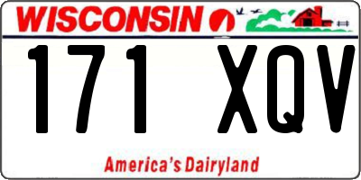 WI license plate 171XQV
