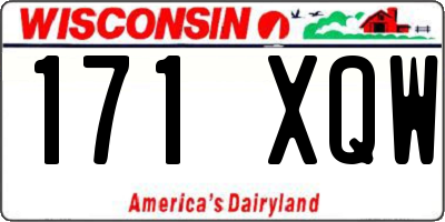 WI license plate 171XQW