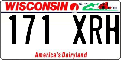 WI license plate 171XRH