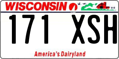 WI license plate 171XSH