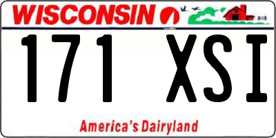 WI license plate 171XSI