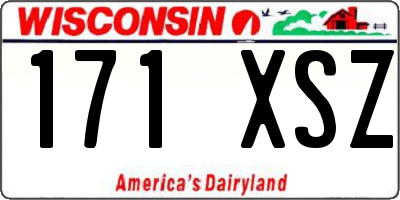 WI license plate 171XSZ