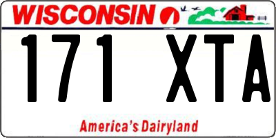 WI license plate 171XTA