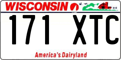 WI license plate 171XTC