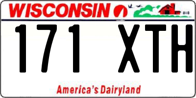 WI license plate 171XTH