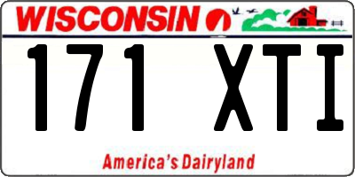 WI license plate 171XTI