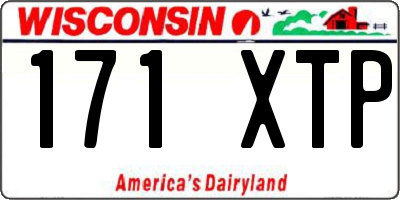 WI license plate 171XTP