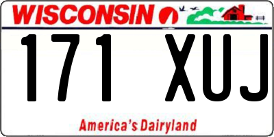 WI license plate 171XUJ