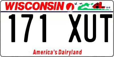 WI license plate 171XUT