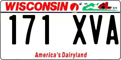 WI license plate 171XVA