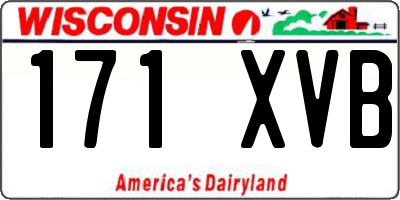 WI license plate 171XVB
