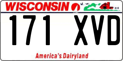 WI license plate 171XVD