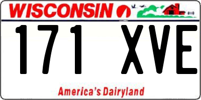 WI license plate 171XVE