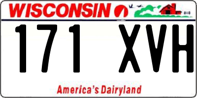 WI license plate 171XVH