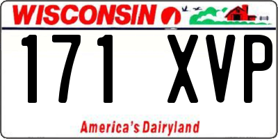 WI license plate 171XVP