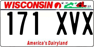 WI license plate 171XVX