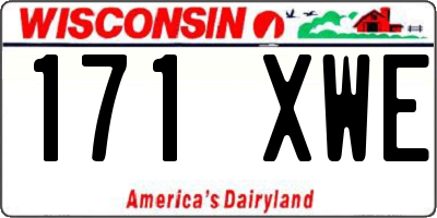 WI license plate 171XWE