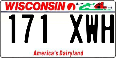 WI license plate 171XWH