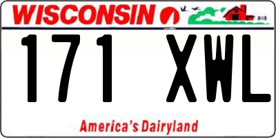 WI license plate 171XWL