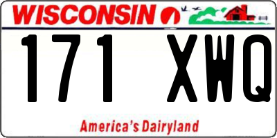 WI license plate 171XWQ