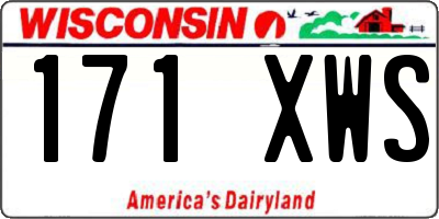 WI license plate 171XWS
