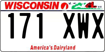 WI license plate 171XWX