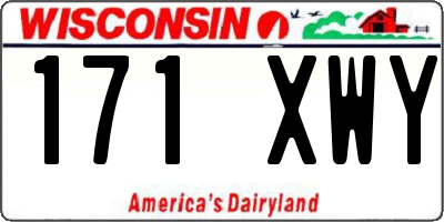 WI license plate 171XWY