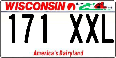 WI license plate 171XXL