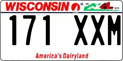 WI license plate 171XXM