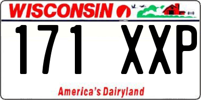 WI license plate 171XXP