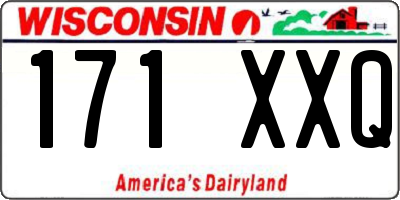 WI license plate 171XXQ