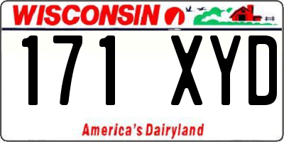 WI license plate 171XYD