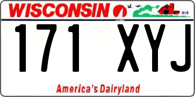 WI license plate 171XYJ