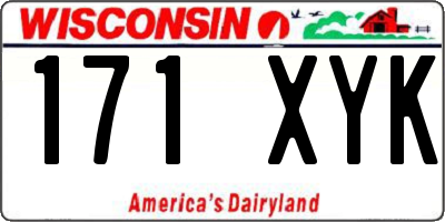WI license plate 171XYK