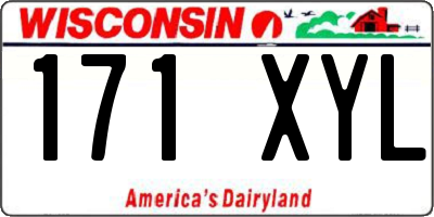 WI license plate 171XYL