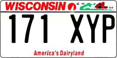 WI license plate 171XYP