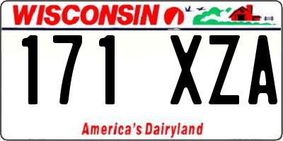 WI license plate 171XZA