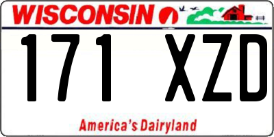 WI license plate 171XZD