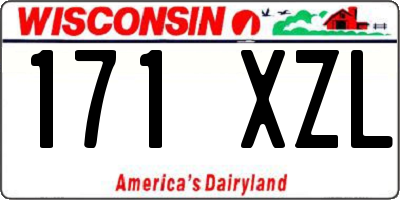 WI license plate 171XZL