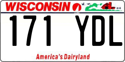 WI license plate 171YDL