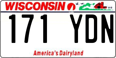 WI license plate 171YDN