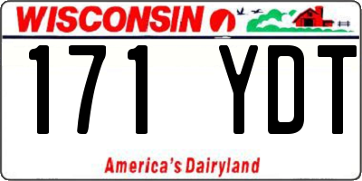 WI license plate 171YDT