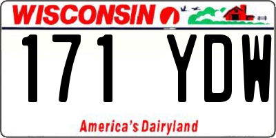 WI license plate 171YDW
