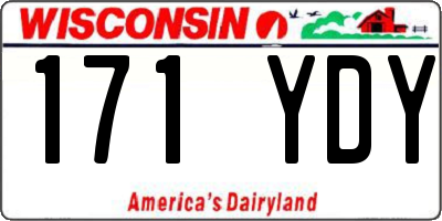 WI license plate 171YDY