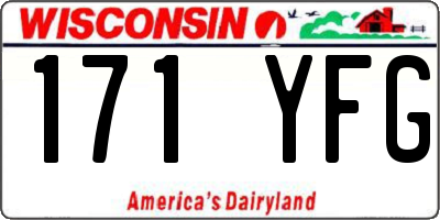 WI license plate 171YFG