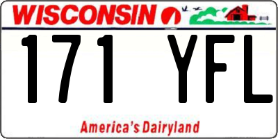 WI license plate 171YFL