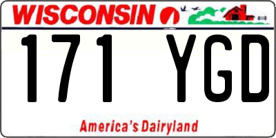 WI license plate 171YGD